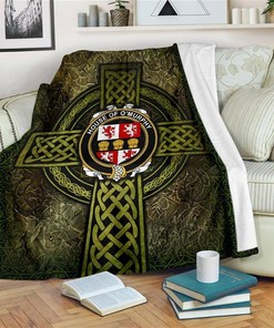House Of O Murphy Celtic Knott Sherpa Fleece Blanket Gifts for Family, for Couple