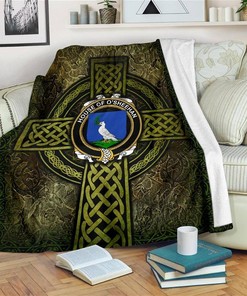 House Of O Sheehan Celtic Knott Sherpa Fleece Blanket Gifts for Family, for Couple