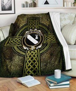 House Of Plunkett Celtic Knott Sherpa Fleece Blanket Gifts for Family, for Couple