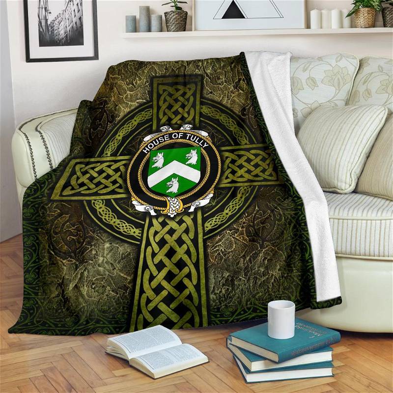 House Of Tully Celtic Knott Sherpa Fleece Blanket Gifts for Family, for Couple