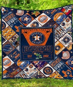 Houston Astros EST 12 Quilt Blanket Bedding Set