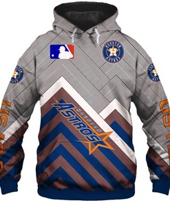 Houston Astros Hoodie 3D Baseball Zip Hoodie for Fan MLB
