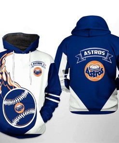 Houston Astros MLB Classic 3D Hoodie Zipper Hoodie