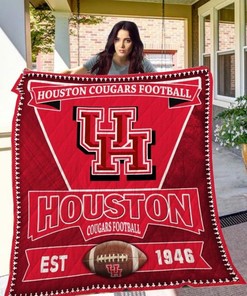 Houston Cougars Football Ncaa Harvard Crimson Collection Quilt Blanket Bedding Set
