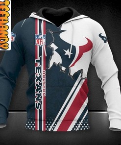 Houston Texans 3D Football NFL Hoodie