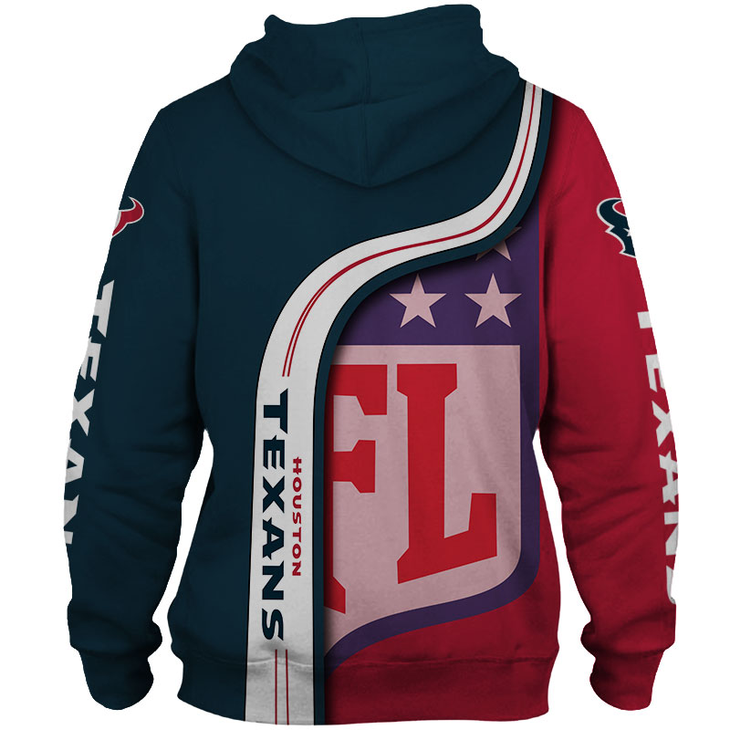 Houston Texans 3D Hoodie Pullover Zip Hoodie Nfl for Fans - Image 2