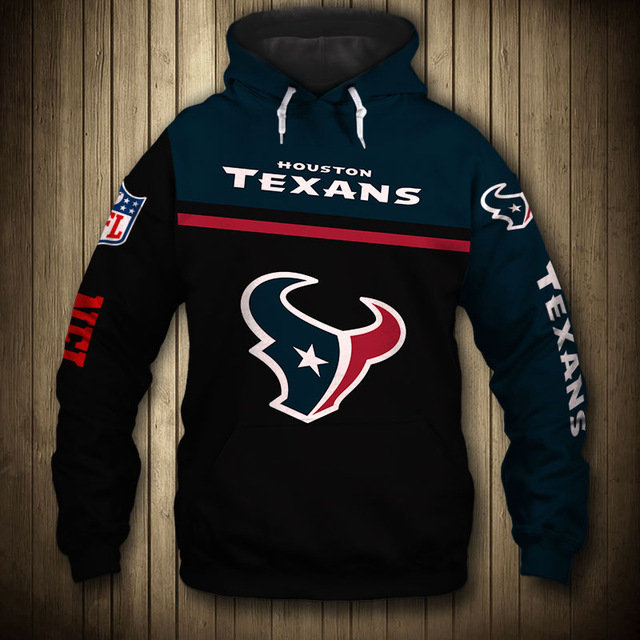 Houston Texans 3D Skull Hoodie Pullover Zip Hoodie for Fans - Image 2