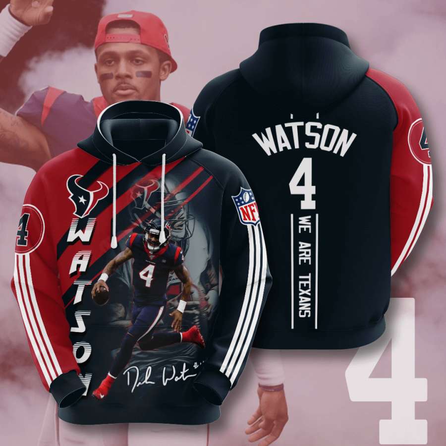 Houston Texans Custom Sport All Over Print Hoodie 3D 1