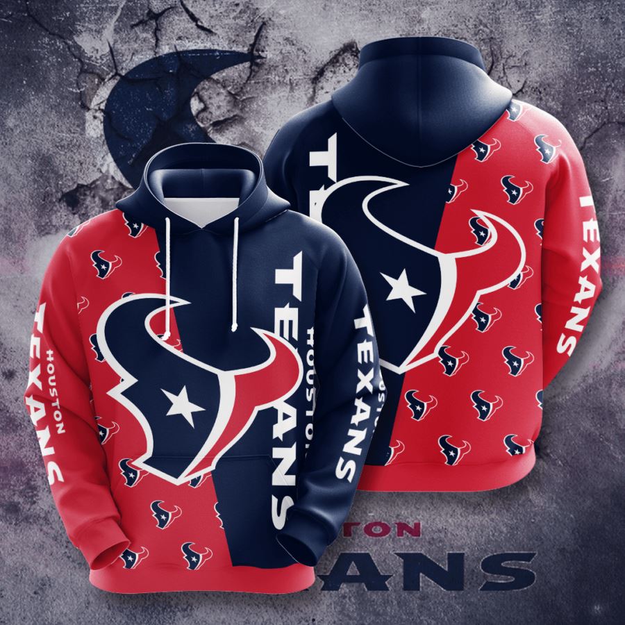 Houston Texans Custom Sport All Over Print Hoodie 3D 2