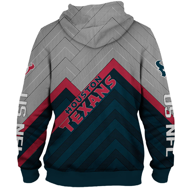 Houston Texans Hoodie 3D Zip Hoodie Pullover Size S-5Xl - Image 3