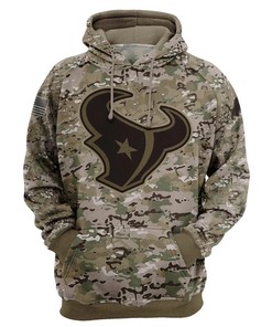 Houston Texans Hoodie Army Graphic Zip Hoodie Pullover Gift for Fans