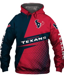Houston Texans Hoodie Longsleve Zip Hoodie for Fan
