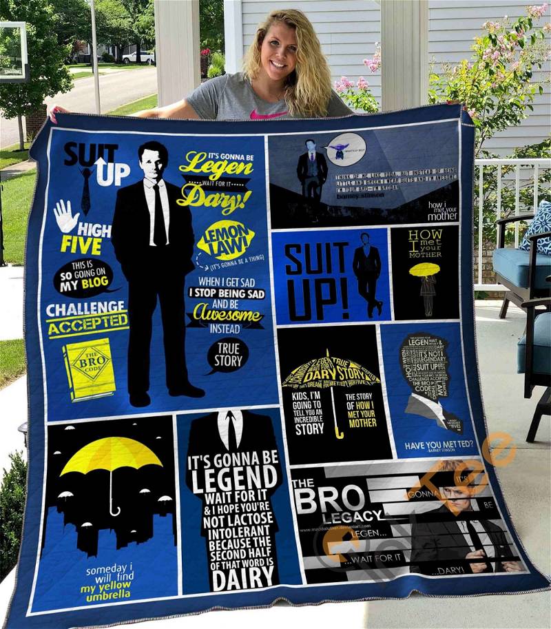 How I Met Your Mother Quilt Blanket Bedding Set With Pilliwcases Option