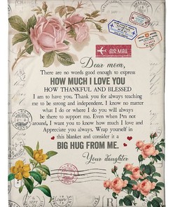 How Much I Love You Fleece Blanket Quilt Blanket Bedding Set Mother’s Day From Daughter To Mom Meaningful Mother’s Day