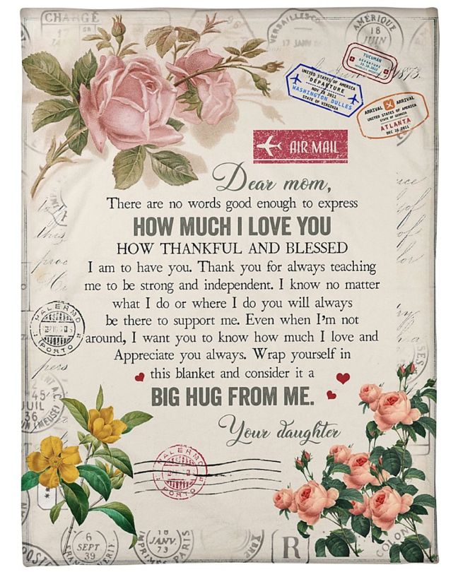 How Much I Love You Fleece Blanket Quilt Blanket Bedding Set Mother’s Day From Daughter To Mom Meaningful Mother’s Day
