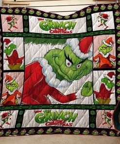 How The Grinch Stole Christmas Grinch For Fans Quilt Blanket Bedding Set
