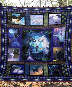 How To Train Your Dragon Quilt Blanket Bedding Set for Fans