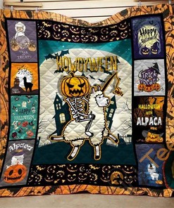 Howdyween Alpaca Quilt Blanket Bedding Set