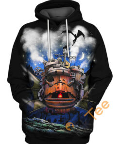 Howl?s Moving Castle Vintage Hoodie 3D