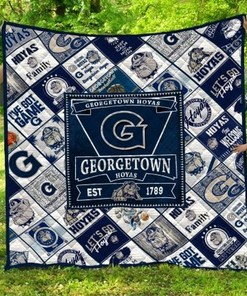 Hoyas Georgetown Hoyas Ncaa Collection Collected Quilt Blanket Bedding Set