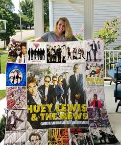 Huey Lewis and The News Greatest Hits Collection Quilt Blanket Bedding Set