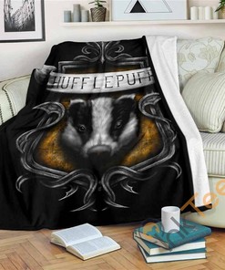Huffifpuff Sherpa Fleece Blanket Gifts for Family, for Couple