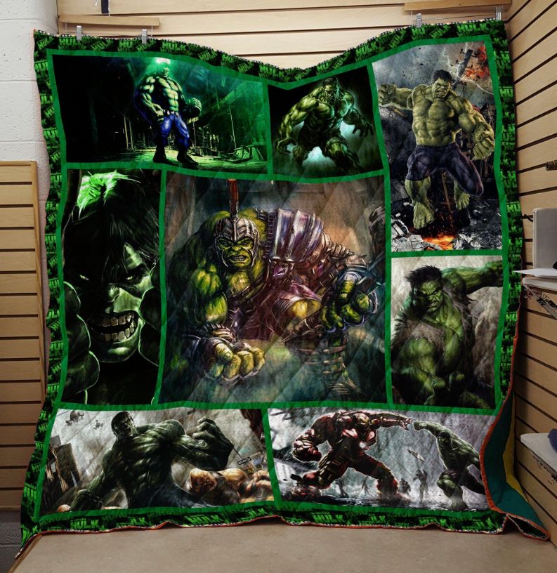 Hulk Fabric Quilt Blanket Bedding Set for Home Décor