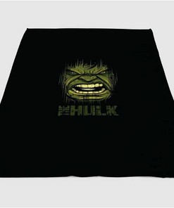 Hulk Face Sherpa Fleece Blanket Gifts for Family, for Couple