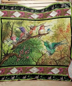 Hummingbird Family Perfect Gifts For Hummingbird Lover Quilt Blanket Bedding Set