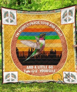 Hummingbird Peace Premium Quilt