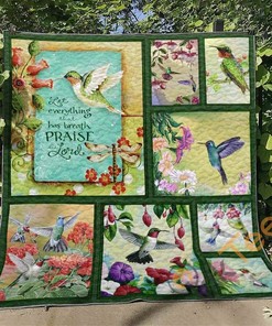 Hummingbird Quilt Blanket Bedding Set
