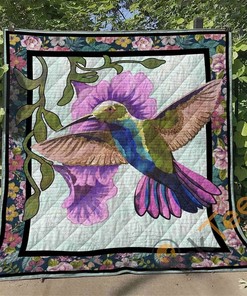 Hummingbird V1 Quilt Blanket Bedding Set