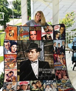 Humphrey Bogart For Fan Retro Collection Collected Quilt Blanket Bedding Set