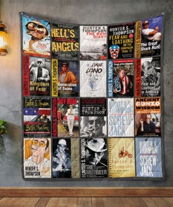 Hunter S. Thompson Books Quilt Blanket Bedding Set