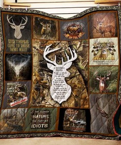 Hunting Quilt Blanket Bedding Set for Home Décor