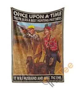 Husband And Wife Hunting Partners For Life Sherpa Fleece Blanket Gifts for Family, for Couple
