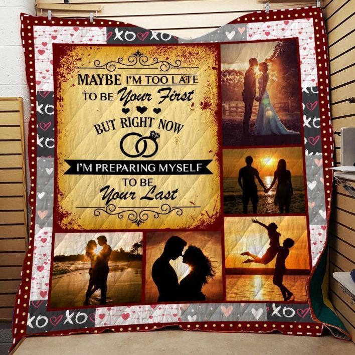 Husband And Wife Preparing Myself To Be Your Last Wedding Valentine's Day Perfect Gifts For Couple Quilt Blanket Bedding Set