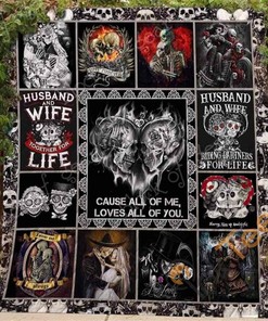 Husband And Wife Together For Life Quilt Blanket Bedding Set