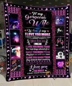 Husband To Wife When I Say Quilt Blanket Bedding Set