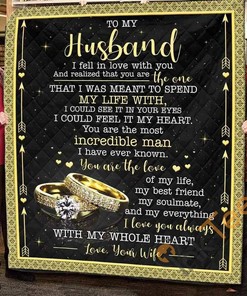Husband/Wife My Husband, I Love You Always With My Whole Heart Quilt Blanket Bedding Set