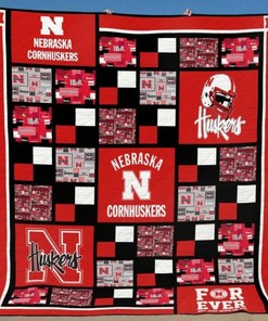 Huskers Ncaa Nebraska Cornhuskers Quilt Blanket Bedding Set