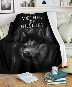 Husky Sherpa Fleece Blanket Gifts for Family, for Couple