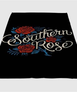 Hybrid Tea Rose Sherpa Fleece Blanket Gifts for Family, for Couple
