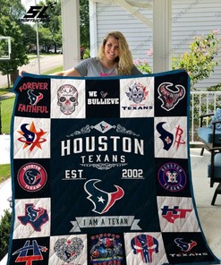 I Am A Texan Houston Texans Ver Collection Quilt Blanket Bedding Set