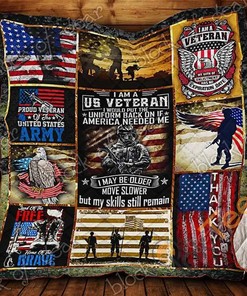 I Am A U.S Veteran Quilt Blanket Bedding Set