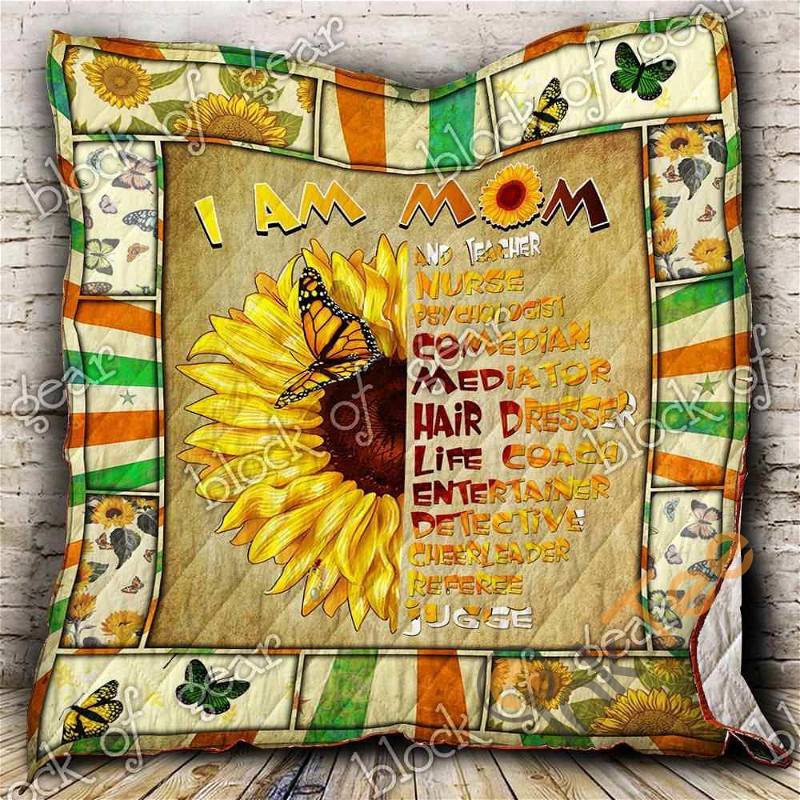 I Am Mom And Teacher Quilt Blanket Bedding Set