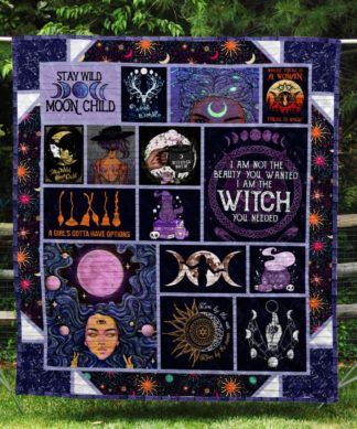 I Am Not The Beauty You Wanted I Am The Witch Quilt Blanket Bedding Set