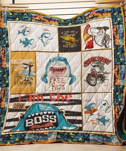 I Am The Shark Quilt Blanket Bedding Set for Home Décor