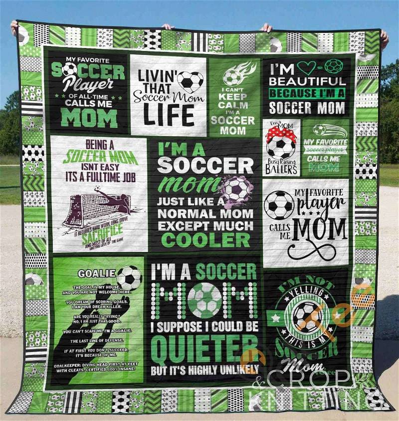I Am The Soccer Mom Quilt Blanket Bedding Set