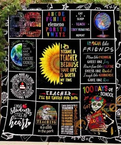I Became A Teacher Quilt Blanket Bedding Set